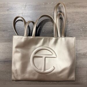 Telfar Gold Medium Shopping Bag 💛